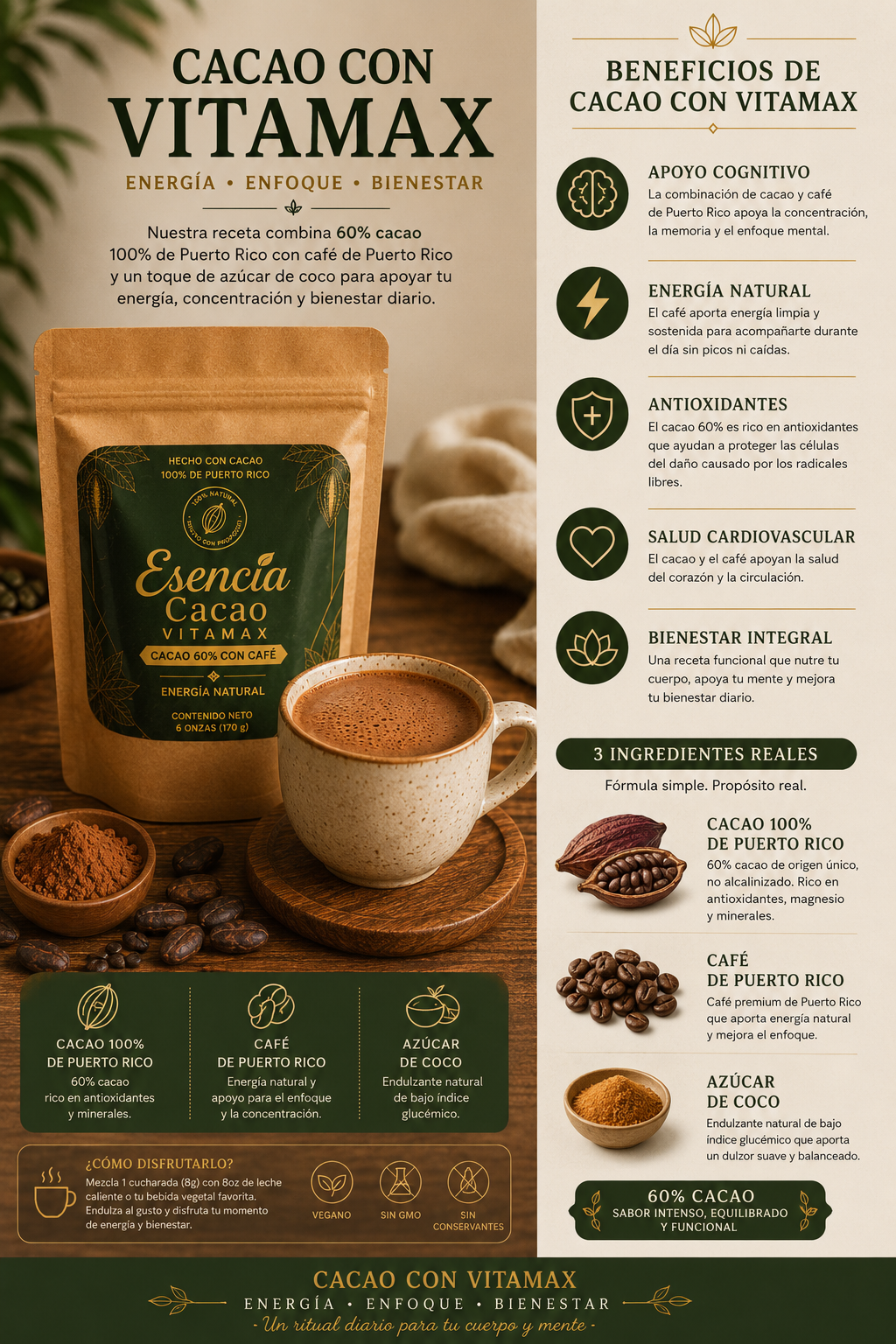 VitaMax - Cacao con Café